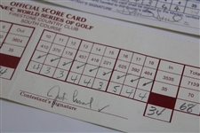Duval, Leonard, O' Meara & Five (5) others Signed 1998 NEC & 1998 Greater Hartford Official Scorecards