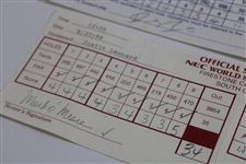Duval, Leonard, O' Meara & Five (5) others Signed 1998 NEC & 1998 Greater Hartford Official Scorecards
