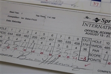 Watson, Baker-Finch, Lehman & Five (5) others Signed 1994 Sprint & 1998 Doral Open Official Scorecards