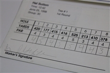Mickelson, Daly, Cink & Five (5) others Signed 1998 Las Vegas Inv. & 1998 Western Open Official Scorecards