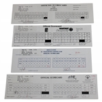 Els, Faldo, Trevino & Five (5) others Signed 1995 Buick/1998 Vancouver/1998 Vantage/1999 Honda Official Scorecards
