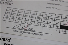 Els, Faldo, Trevino & Five (5) others Signed 1995 Buick/1998 Vancouver/1998 Vantage/1999 Honda Official Scorecards