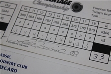 Els, Faldo, Trevino & Five (5) others Signed 1995 Buick/1998 Vancouver/1998 Vantage/1999 Honda Official Scorecards