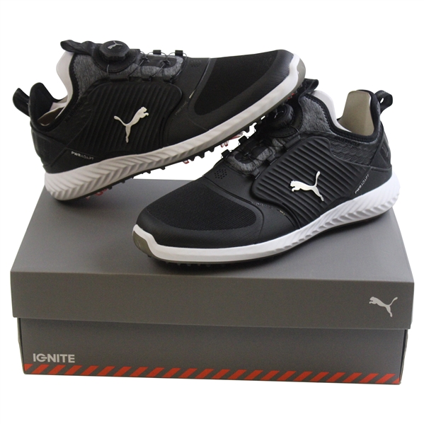 Puma Ignite Pwradapt Caged Disc Silver/Black Shoes in Original Box - Size 10 - New Never Worn
