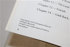 Jimmy Demaret & Jack Burke Signed Champions Golf Club 1957-1976 Book JSA ALOA