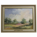 Original Across Walton Heath Golf Course Oil Painting on Board by Douglas Baldwin