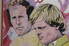 1975 Masters Jack Nicklaus, Johnny Miller & Tom Weiskopf Trophy Ceremony Print by Neal Portnoy - Matted