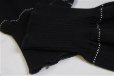 Seve Ballesteros Hugo Boss Cotton Black w/White Stripes XL Sweater Made in Italy - 'Ballesteros' Tag