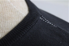 Seve Ballesteros Hugo Boss Cotton Black w/White Stripes XL Sweater Made in Italy - 'Ballesteros' Tag