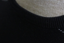 Seve Ballesteros Hugo Boss Cotton Black w/White Stripes XL Sweater Made in Italy - 'Ballesteros' Tag
