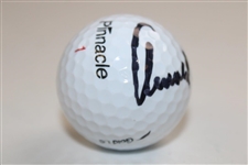 Arnold Palmer Signed Pinnacle Gold LS Prime Equipment Logo Golf Ball JSA ALOA
