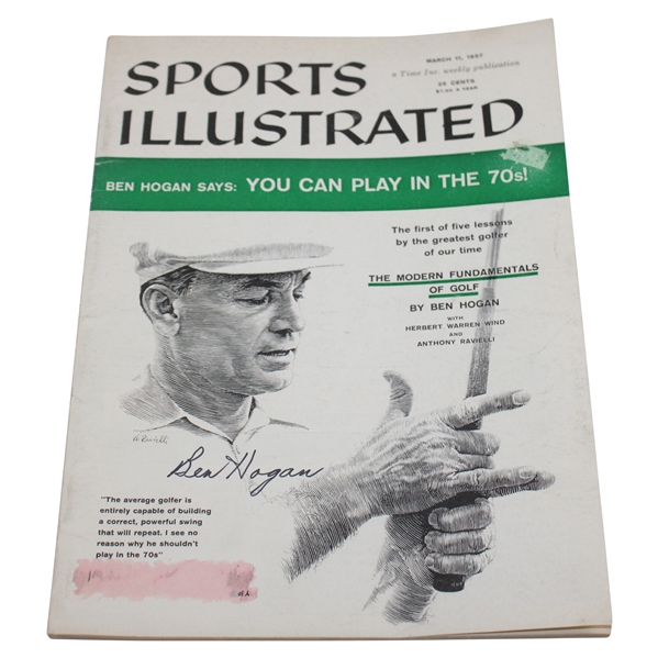 Ben Hogan Signed 1957 Sports Illustrated Magazine JSA ALOA
