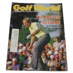 Jack Nicklaus Signed 1986 Golf World The Master Returns - April 18th JSA ALOA