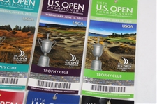 Full Set of 2015 US Open at Chambers Bay Ticket Set - 8 Tickets - Jordan Spieth