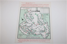 1986 Masters Tournament Thursday-Sunday Pairing Sheets - Nicklaus 6th Masters Win