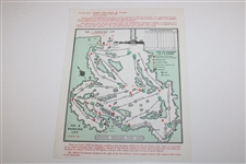 1986 Masters Tournament Thursday-Sunday Pairing Sheets - Nicklaus 6th Masters Win
