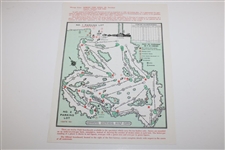 1986 Masters Tournament Thursday-Sunday Pairing Sheets - Nicklaus 6th Masters Win