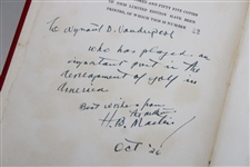 1936 'Fifty Years of American Golf' Ltd Ed  #22/355 Book Signed by Author H.B. Martin w/Slipcover