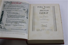 1936 'Fifty Years of American Golf' Ltd Ed  #22/355 Book Signed by Author H.B. Martin w/Slipcover