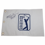 Al Geiberger Signed PGA Tour Embroidered Flag with Mr. 59 JSA ALOA