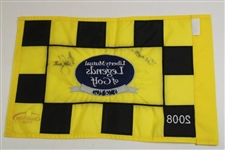 Tom Watson & Andy North Signed 2008 Liberty Mutual Course Flag JSA ALOA