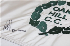 Lee Trevino Signed Oak Hill CC Embroidered Course Flag JSA ALOA
