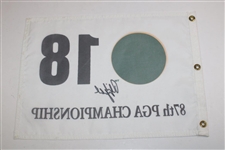 Phil Mickelson 2005 PGA Championship at Baltusrol White Screen Flag JSA ALOA