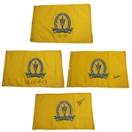Venturi, Floyd, ChiCi & Jerry Rice Signed 2003 Sr PGA at Aronimink Embroidered Flags JSA ALOA