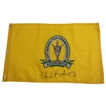 Venturi, Floyd, ChiCi & Jerry Rice Signed 2003 Sr PGA at Aronimink Embroidered Flags JSA ALOA