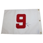 Player, Trevino, O'Meara & Floyd Signed Red/White Holes 5-6-7-8 Embroidered Flags JSA ALOA