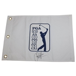 Trevino, Venturi, Villegas & Lyle Signed PGA Tour Embroidered White Flags JSA ALOA