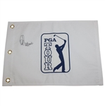 Trevino, Venturi, Villegas & Lyle Signed PGA Tour Embroidered White Flags JSA ALOA