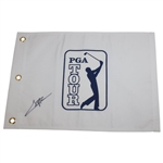 Trevino, Venturi, Villegas & Lyle Signed PGA Tour Embroidered White Flags JSA ALOA