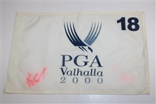 Vijay Singh Signed 2000 & 2007 PGA Championship Flags - Valhalla & Southern Hills JSA ALOA