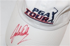 Daly, Player, Kite, Singh & Floyd Signed White PGA Tour Hats JSA ALOA
