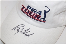Daly, Player, Kite, Singh & Floyd Signed White PGA Tour Hats JSA ALOA