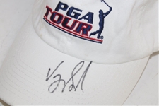 Daly, Player, Kite, Singh & Floyd Signed White PGA Tour Hats JSA ALOA