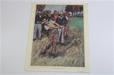 1966 'The History of Golf' 8 Original Lithographs in Booklet