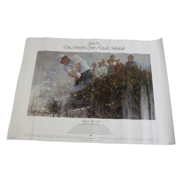 Lee Trevino Signed 1985 The British Open Royal Birkdale Silver Era Lithograph JSA ALOA