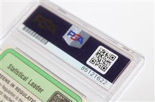 Jack Nicklaus Signed Pga Tour Statistical Leader Card PSA/DNA #85121622 Auto Grade 10
