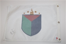 LPGA Founder Marlene Bauer Hagge Signed World Golf Hall of Fame Flag JSA ALOA