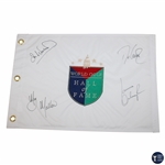 Love III, Woosnam, Mallon & Ochoa Signed World Golf Hall of Fame Flag JSA ALOA