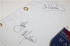 Love III, Woosnam, Mallon & Ochoa Signed World Golf Hall of Fame Flag JSA ALOA