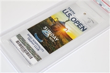 2018 US Open at Shinnecock Hills Sunday Ticket - Brooks Koepka First Back-2-Back In 29 Years - Full PSA 8 NM-MT