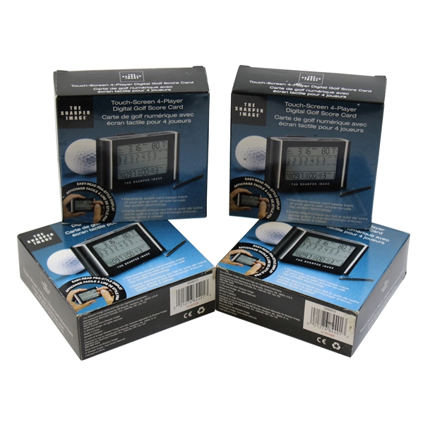 Four (4) Unopened Digital Touch-Screen 4 Player Score Cards in Boxes