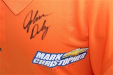 John Daly Signed Paragon Chevrolet Orange Polo w/Sponsors JSA ALOA