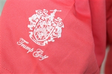 John Daly Signed Personal Chevrolet Pink Polo 3XL Golf Shirt w/Sponsors JSA ALOA