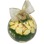 Masters Tournament Ceramic Holiday Ornament Green Goldenbell in Box
