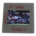 Tiger Woods Color Photo Negative - Handwritten Tiger Woods R. Seale 5/25/97