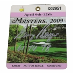 Gary Player Signed 2009 Masters Series Badge #Q02951 w/Years Won JSA ALOA 